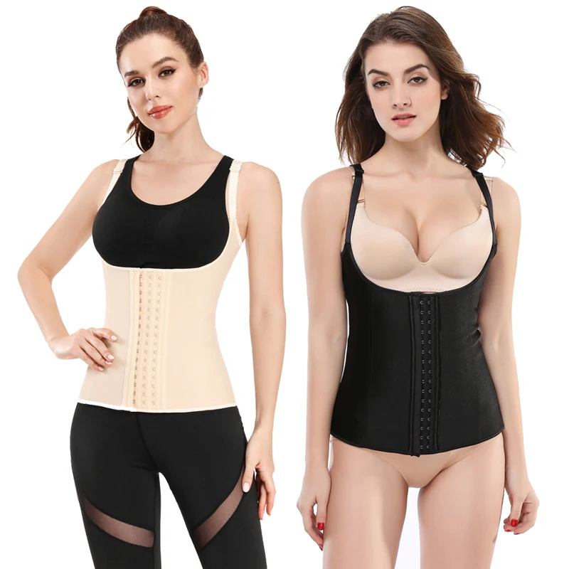 Cinturones adelgazantes con correas ajustables para mujer, entrenador de cintura con Control Abdominal de látex completo, moldeador de cuerpo de talla grande, chaleco con cinturón Columbia