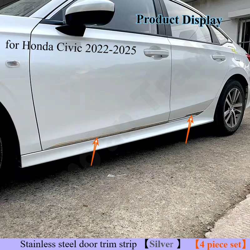 

Для Honda Civic 2022-2025 модификация боковой двери, специальная декоративная накладка на кузов, устойчивая к столкновениям и царапинам