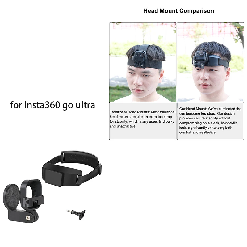 

Magnetic Quick Release Headband for Insta360 go ultra Sports Camera First View Accessories