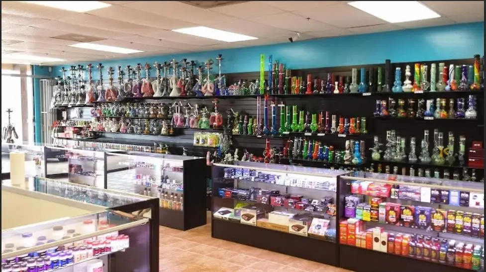 Vitrine de madeira para loja de tabaco, 70 polegadas, visão completa, vitrine de vidro para loja de fumaça com empurrador de gaveta