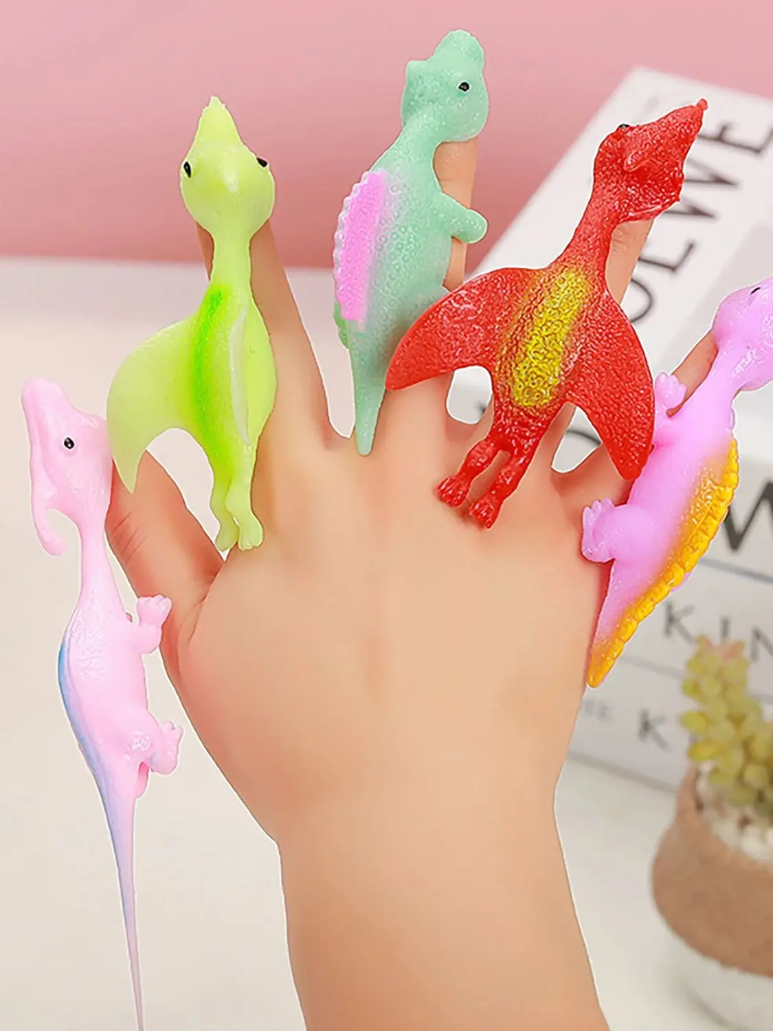 Catapulte anti-Stress dinosaure, jouet amusant, fléchettes au doigt, lancement de petit dinosaure, décompression, nouveau jouet unique pour enfants