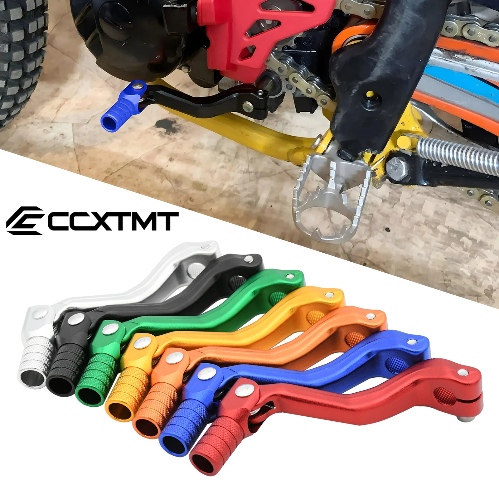 Motorcycle CNC Folding Gear Lever Shift Lever For NC CB Engine ATV Apollo Bosuer Kayo T2 T4 T4L T6 K4 K6 110-450cc Universal