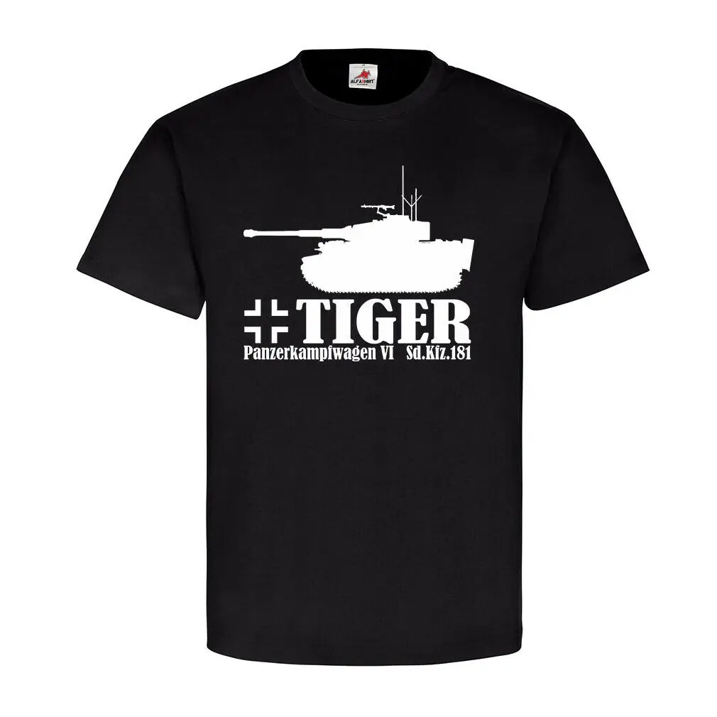 Army Legend Tank Armoured Division  Tiger VI Panzer Tank T-Shirt. Summer Cotton Short Sleeve O-Neck Mens T Shirt