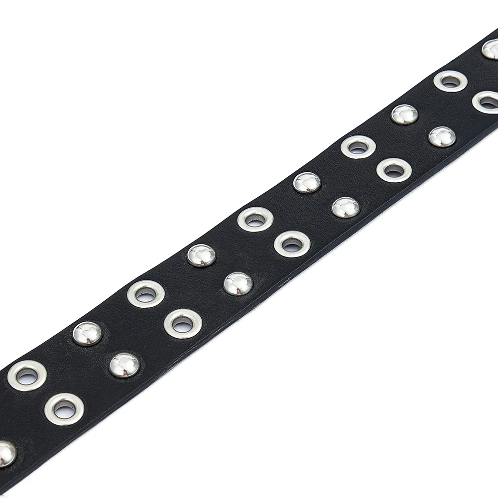 1 حزام نسائي ذو دبوس مستدير بإبزيم مزدوج الصف مع حزام جينز مزخرف