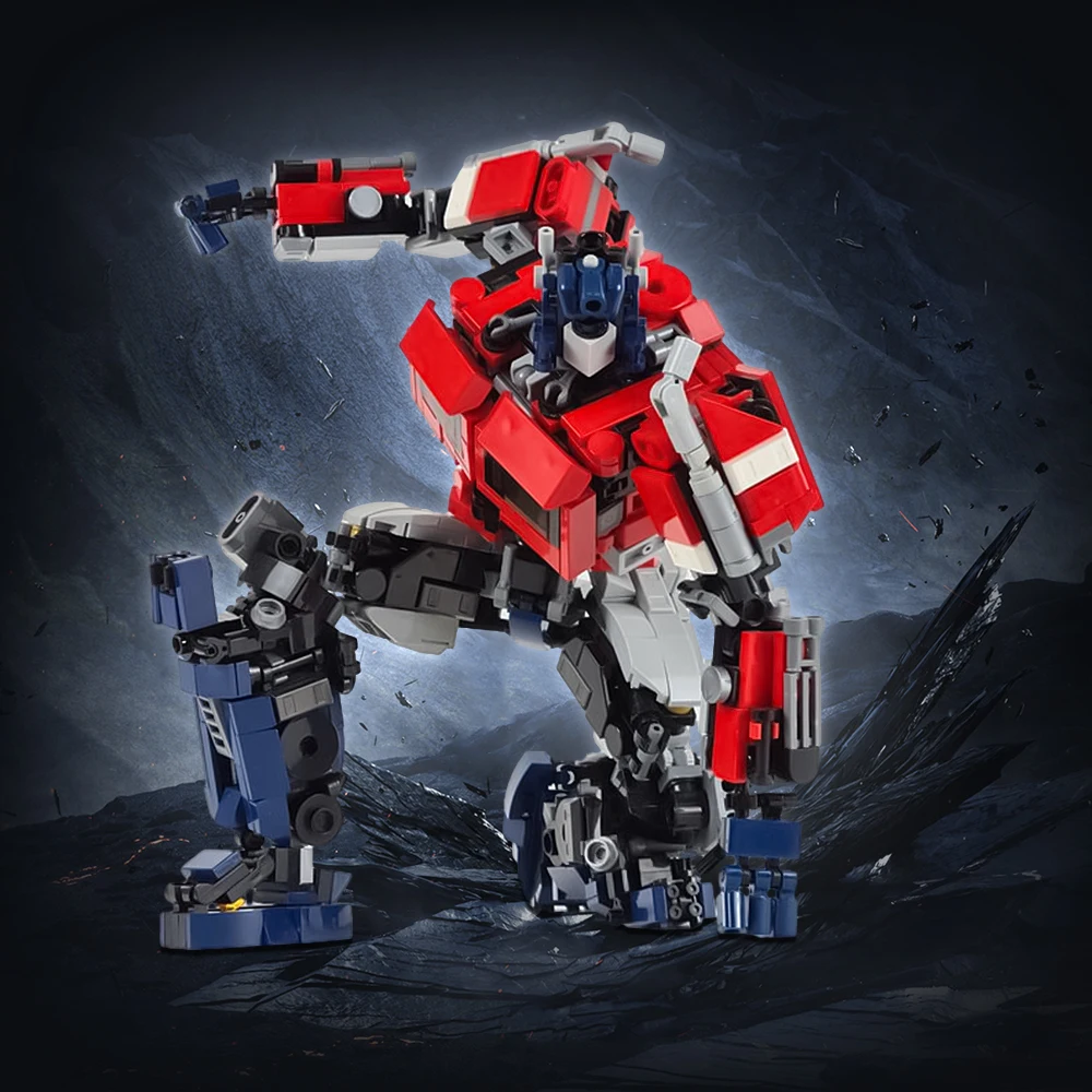 

Moc Shapeshifting Robot Building Blocks Movies Autobots Justice Robot DIY Model Bricks Kids Adult Creative Assembly Toys Gifts