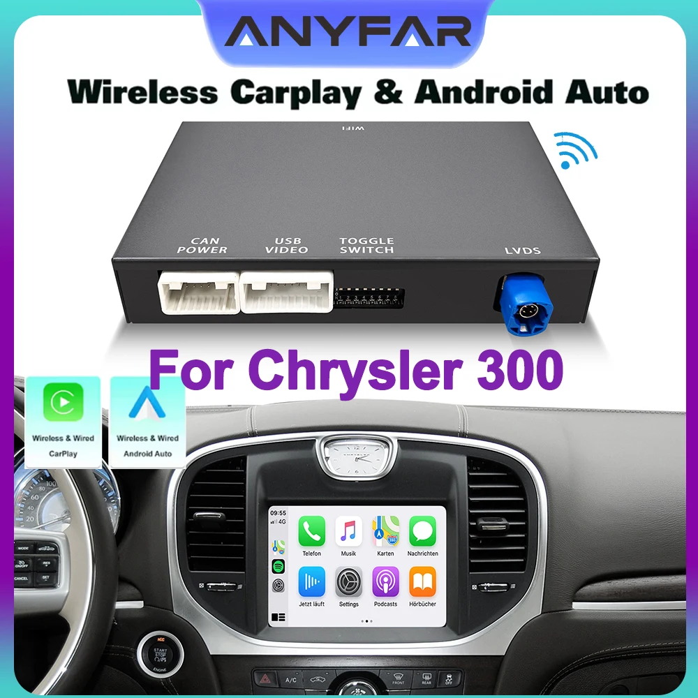 Drahtlose CarPlay Android Auto Interface Decoder Box für Chrysler 300 Serie 2011-2016 System Plug and Play