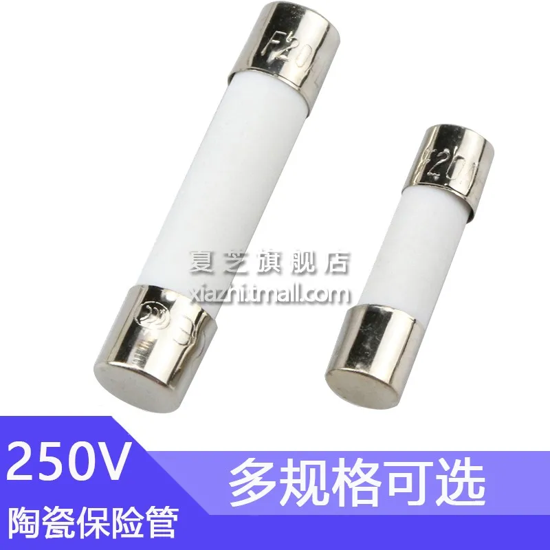 6x30mm Ceramic Fast Blow Fuse 6*30 250v 1a 2a 3a 3.15a 4a 5a 6a 6.3a 10a 15a 20a 30a Ceramic Tube Fuses