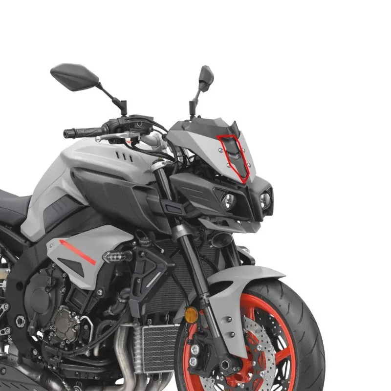 

Motorcycle Front Windshield Windscreen Middle Piece Hood Protection For MT-10 FZ-10 2016-2021