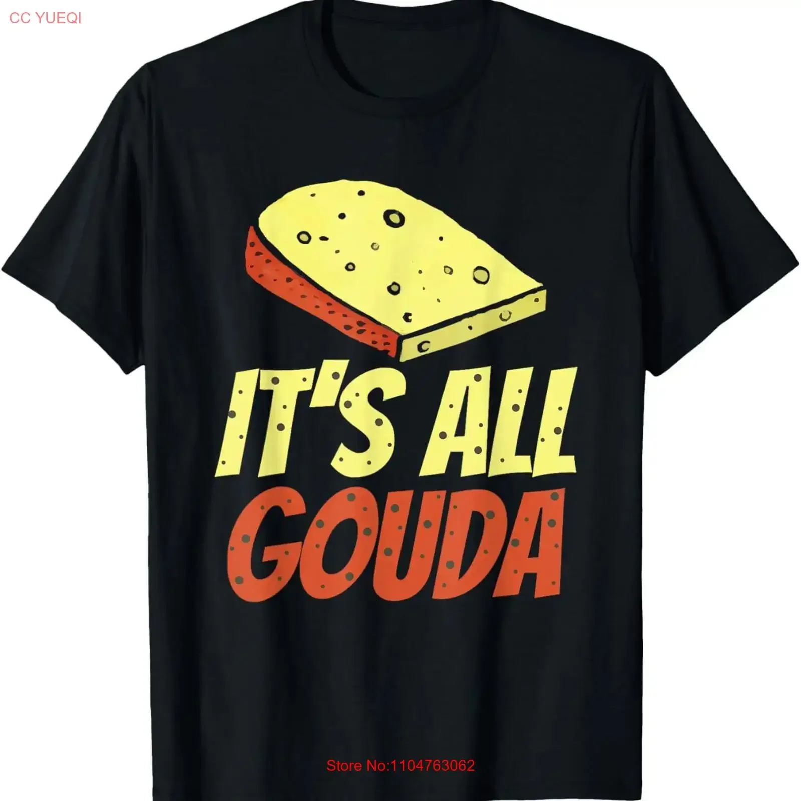 Aliexpress It's All Gouda Cheese Gourmet T Shirt  vintage Washed Soft Casual Comfortable Top For Everyday Wear designer clothes graphic - Aliexpress Deal