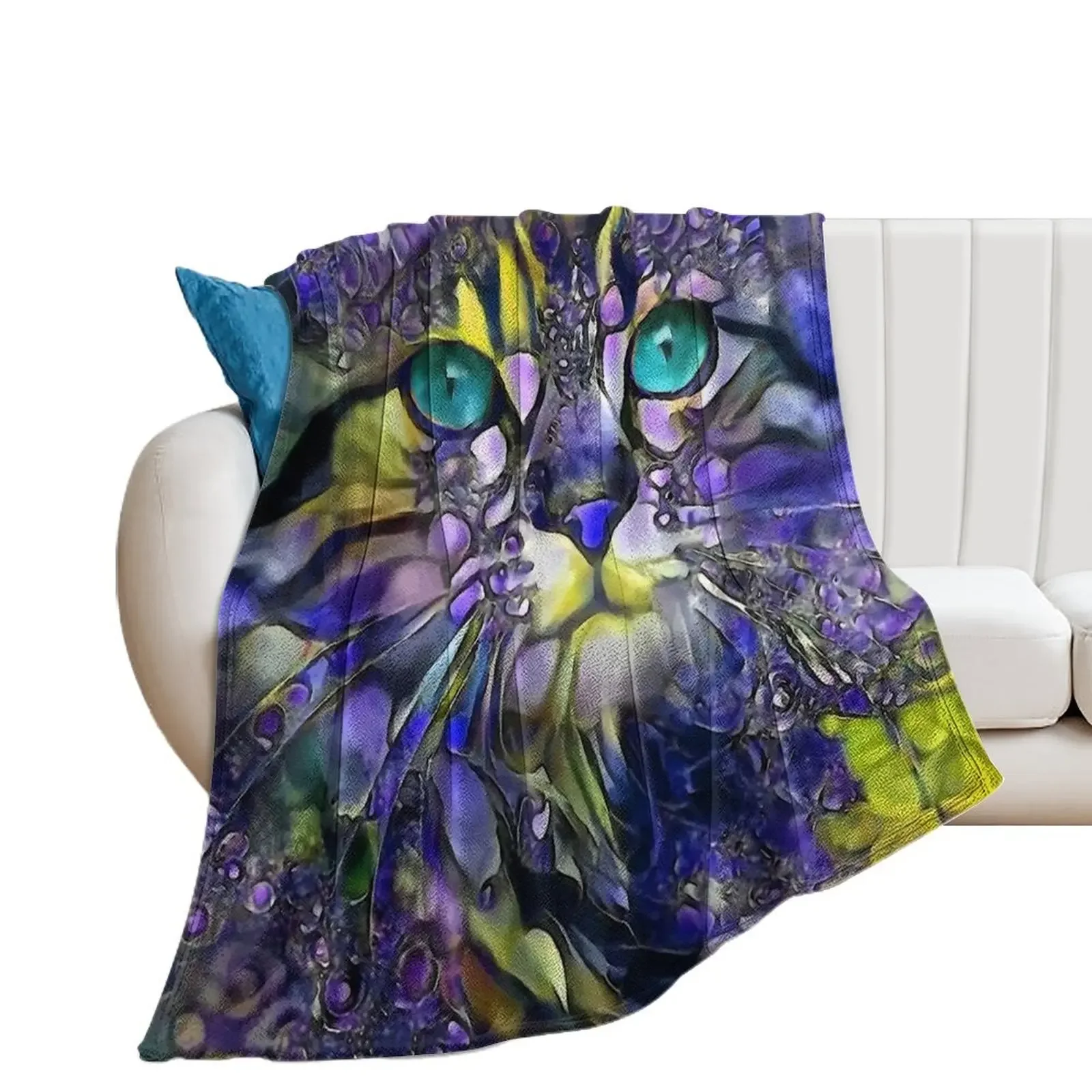 

Violet, cat Throw Blanket cosplay anime Multi-Purpose Quilt Blankets