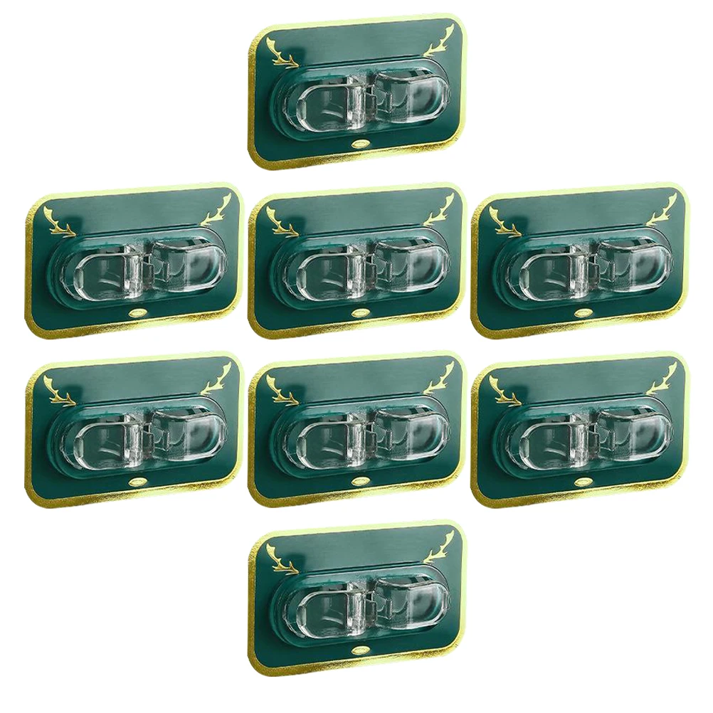 8 قطعة مقاطع كابلات منظم سلك ذاتي اللصق للجدار سطح المكتب إدارة الحبل حامل عصا على مشابك الأسلاك مشبك جدار الحبل #4