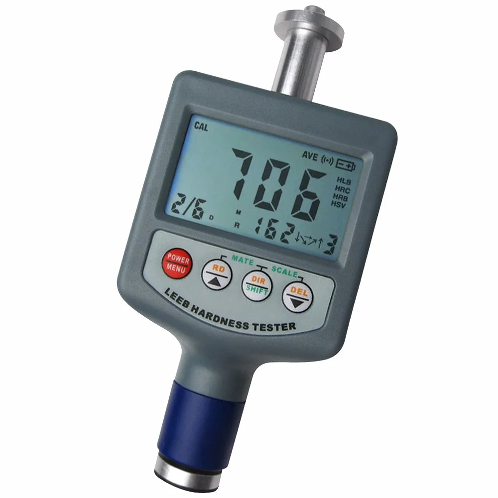 Digital Portable Leeb Hardness Tester 200-900L Range 50 Stainless Steel Gray Cast Iron Brass Bronze Data Memory