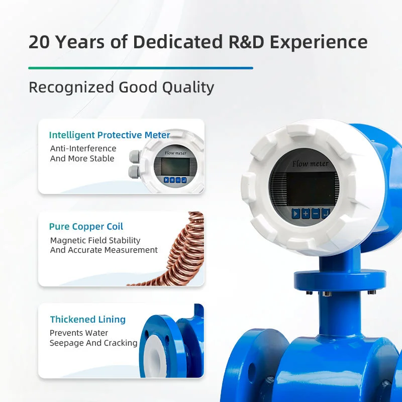 Picture 4: High Quality Electromagnetic Flow Meter Reading Instrument Magnetic Digital Liquid Flow Meter