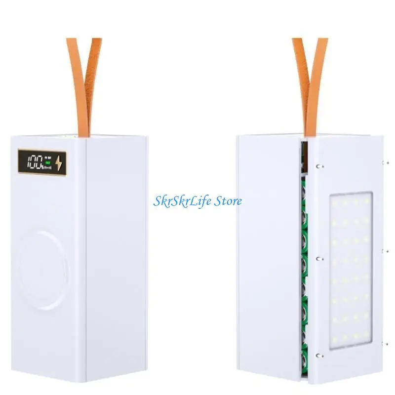 

E65E 32x18650 Battery Case Case Plastic Housing Faster Chargers Case for 18650 Batteries Detachable Design