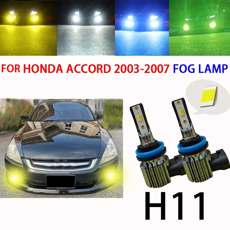 

2pcs For honda Accord 2003-2007 FOG lamp LED BULB lamp Spotlight Sport Light Car Halogen Replacement H11