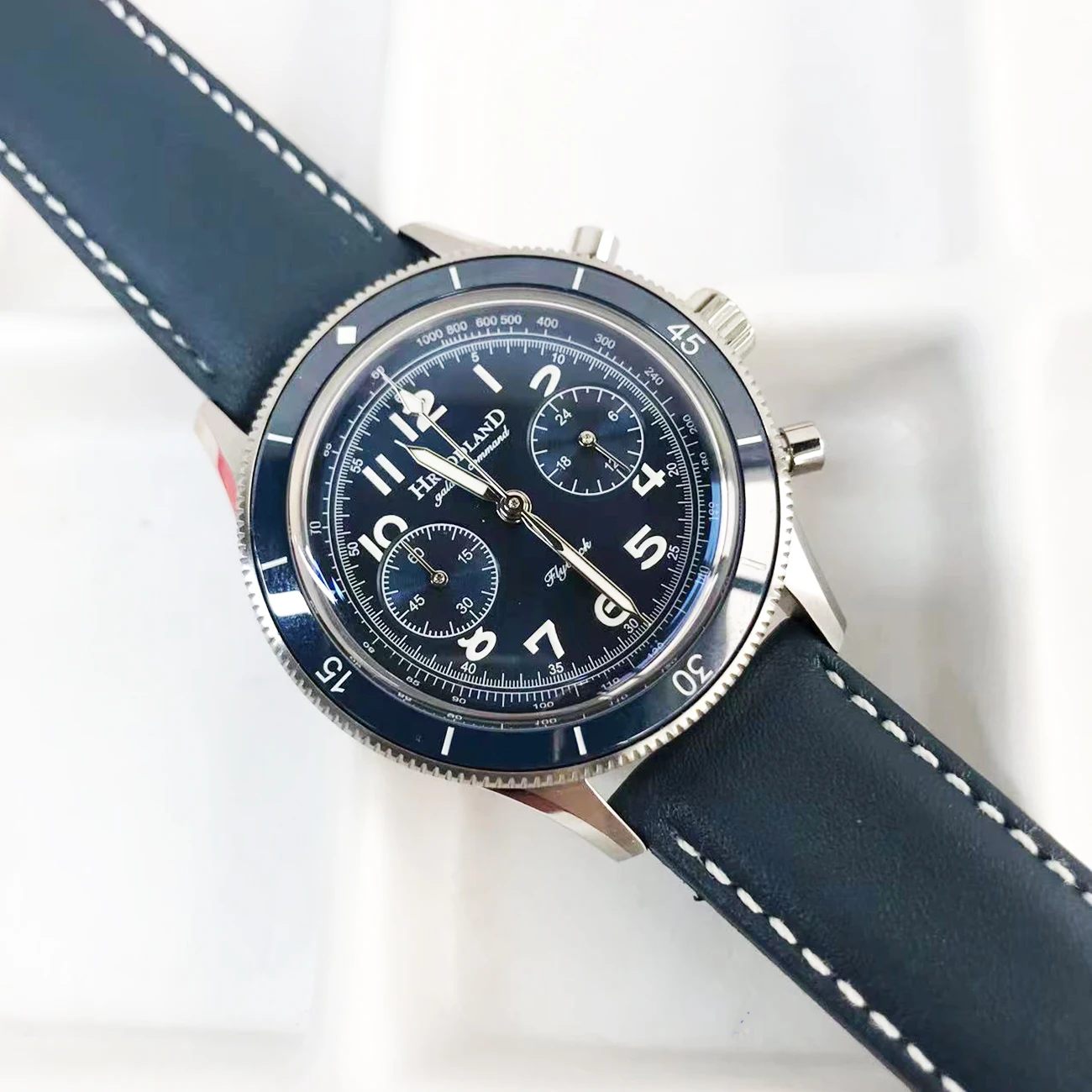 

Hruodland 2025 Новые мужские кварцевые часы VK64 Ретро 40 мм F019 Светящиеся K1 Часы из минерального стекла из нержавеющей стали для мужчин