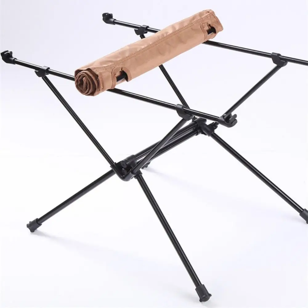 Aluminum Alloy Folding Camping Table High Strength Oxford Cloth Tabletop Outdoor Collapsible Table Sturdy Wear Resistant