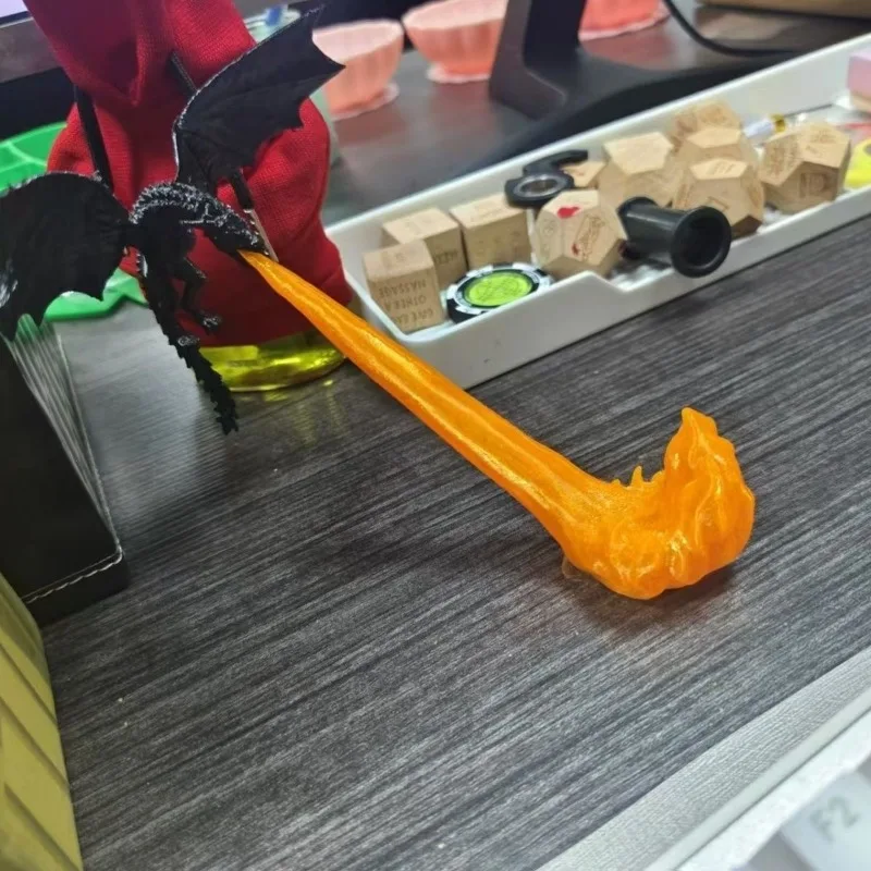 

Creative Decoration 3D Printing Dragon Flame Book Nook Bookshelf Room Decoration Desktop Ornament Brithday Christmas Gift
