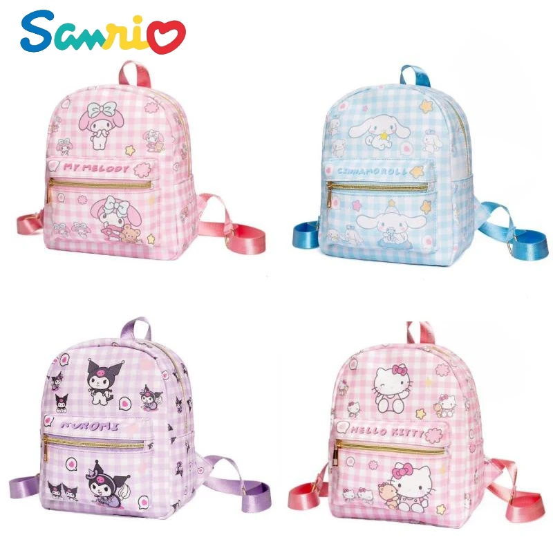 

Sanrios Anime Kawaii Hellokittys Cinnamoroll Kuromi My Melody Light Kdis Backpack Water Proof Travel Schoolbag Girl Student Bags