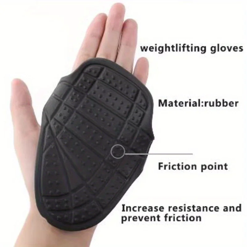 2pcs Heavy-Duty Non-Slip Grip Pads - Anti-Slip Workout Gloves with Textured Surface, Durable Silicone Gym Grips for Barbell