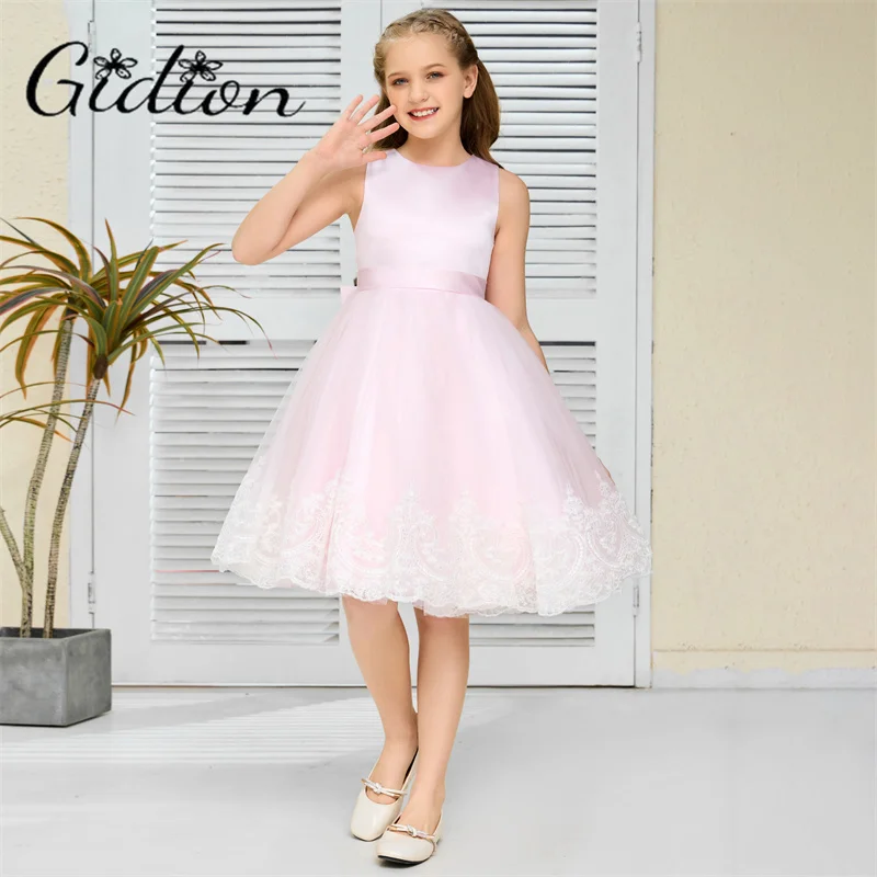 

Princess Flower Girl Dress For Kids Tutu Wedding Birthday Evening Party Prom Ball Junior Bridesmaid Dress Pretty Dress For Girl