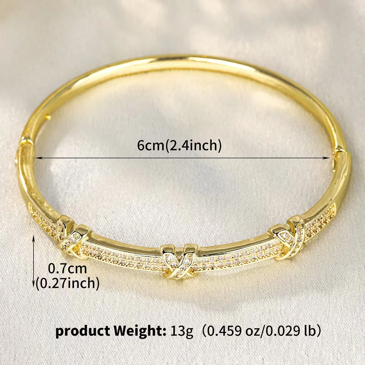 1 Open-Design Simple and Stylish Women's Bracelet – Fashion Jewelry, Perfect Gift for Girlfriend on Special Occasions image 4