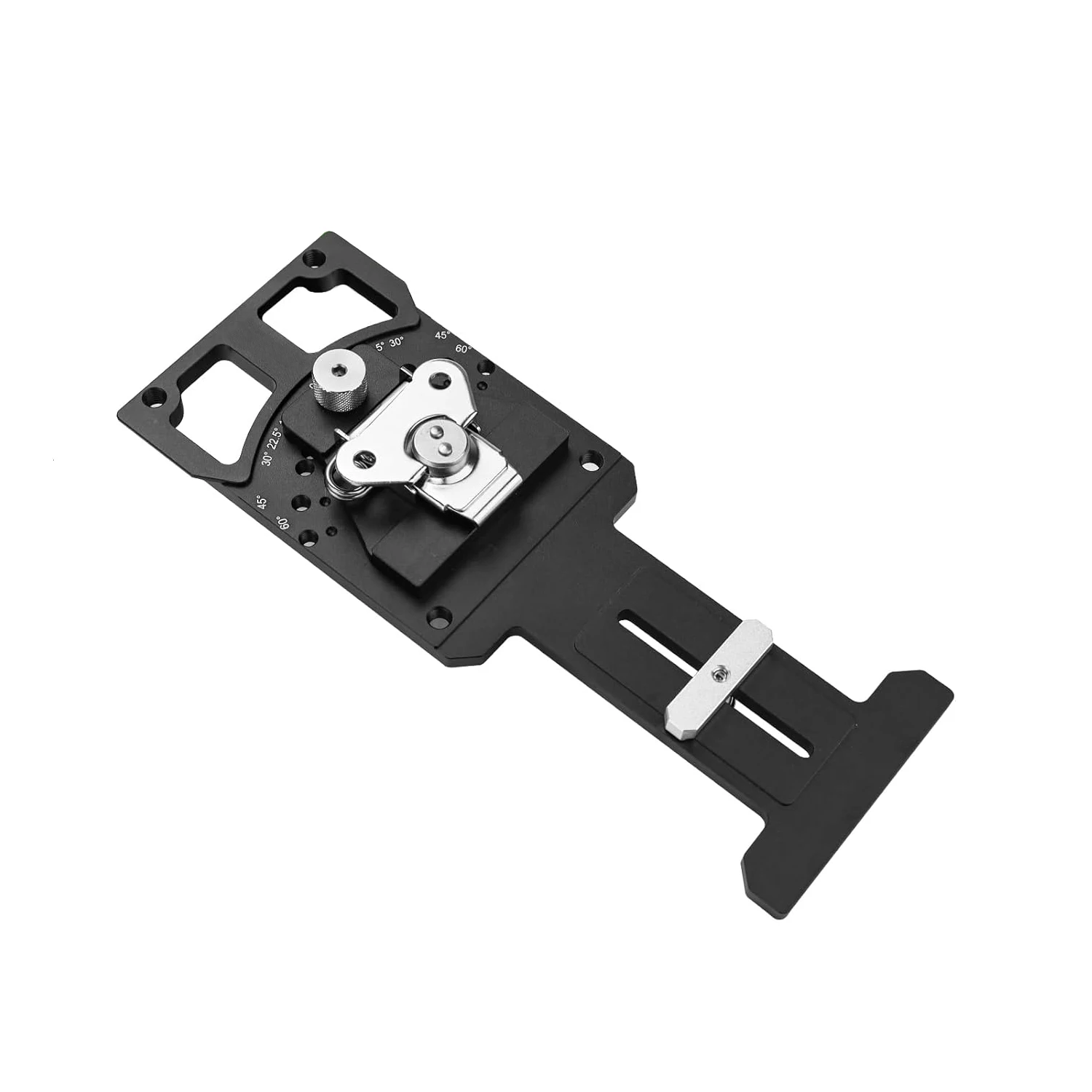 Adjustable Angle Track Saw Square with -60° to 60° Quick Positive Angle Stop,Protractor,90 Degree Right Angle Rail Square Guide