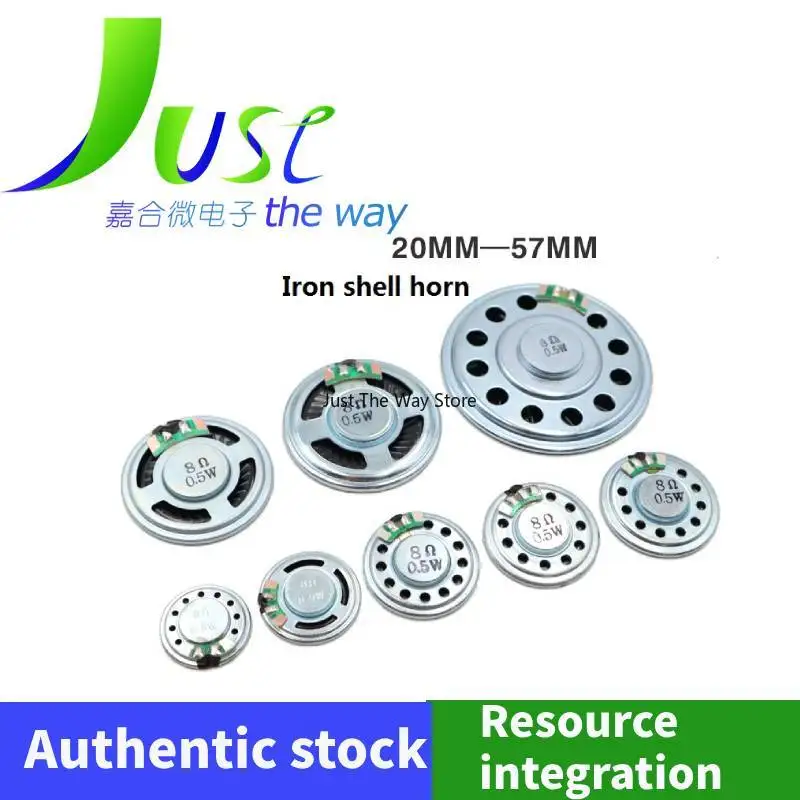 10PCS/LOT Diameter 20/23/27/28/30/36/40/50/57MM speaker 8R0.5W iron shell ultra-thin toy speaker