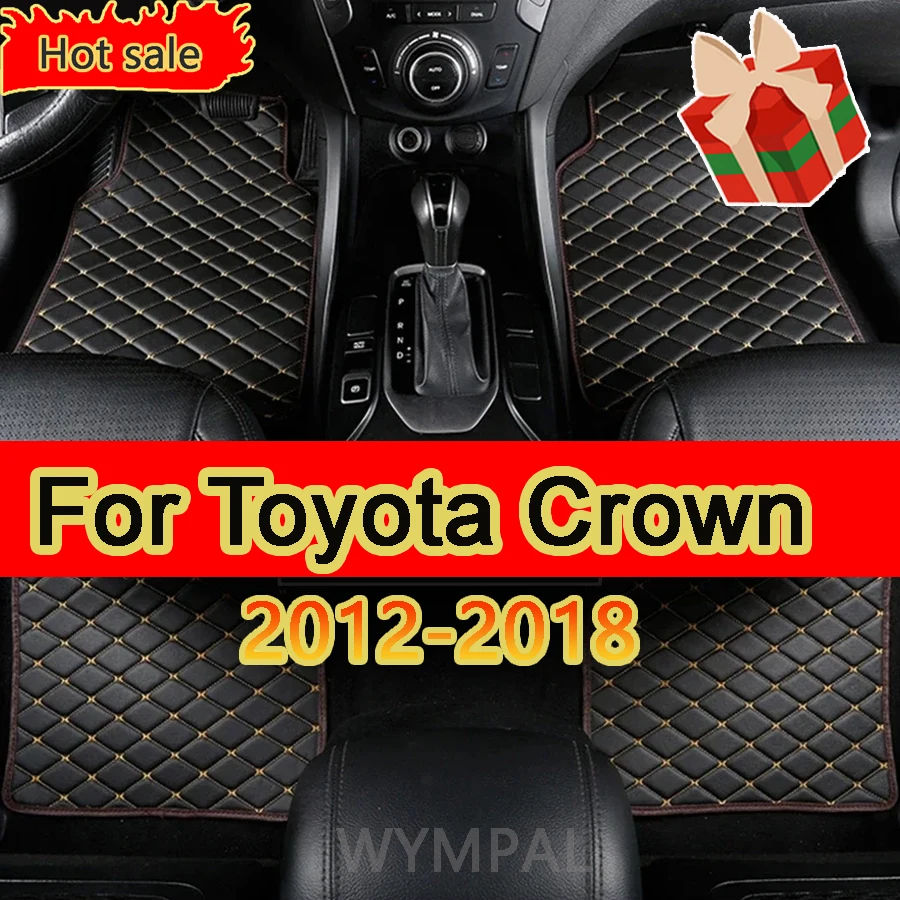 

Автомобильные коврики для Toyota Crown S210 2012 ~ 2018, роскошный кожаный коврик, автомобильный прочный коврик, коврик для защиты от грязи, автомобильные аксессуары