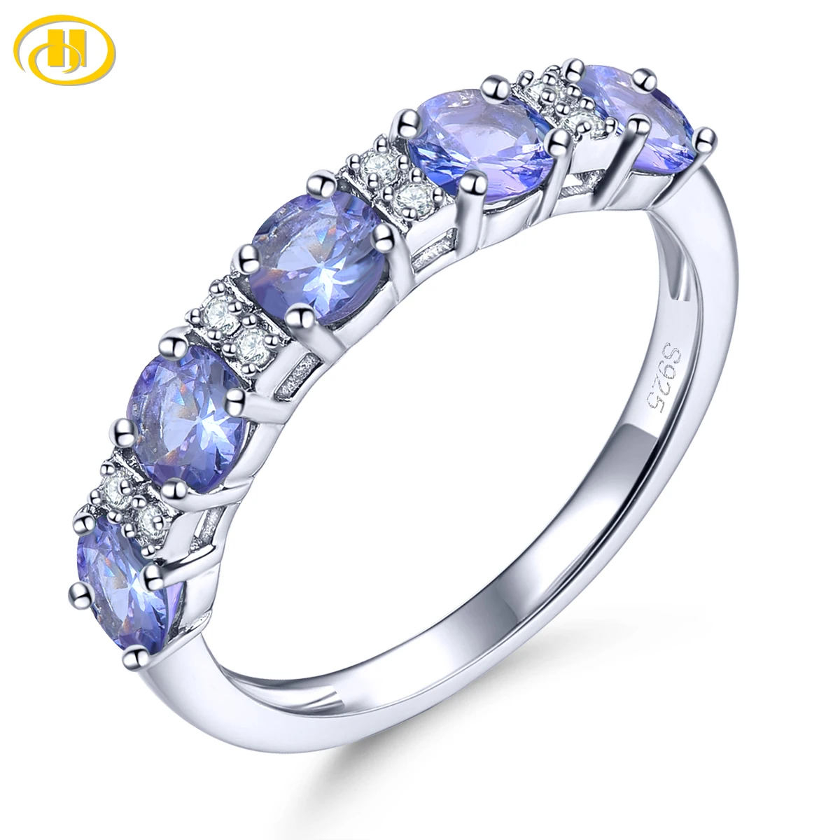 tanzanite aneis de prata esterlina para as mulheres 13 quilates pedra preciosa genuina classico elegante joias finas s925 presentes de ano novo natural 01