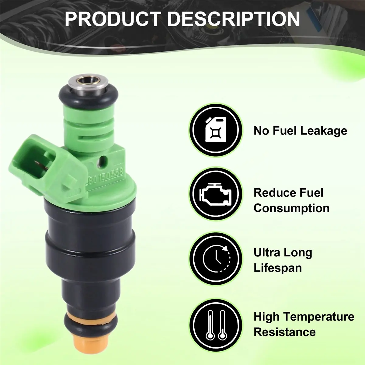 #65V (picture color)Fuel Injector for BMW Volvo Audi Frod Ev1 0280150558 440Cc/Min,Automotive Parts & Accessories