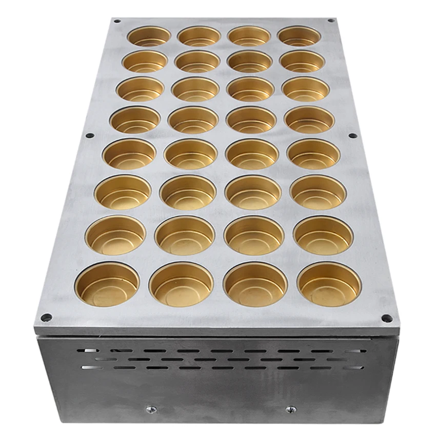 1PC 2800PA 32 hole Gas rotary red bean cake machine cake maker diameter 75MM depth 25MM liquefied petroleum gas Maker