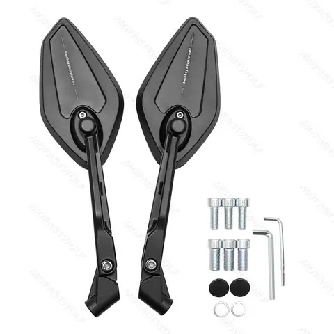 오토바이 백미러 사이드 미러 10MM 나사 후면보기 미러 HD for YAMAHA MT-07 MT 07 09 10 Tracer 900 MT09 MT07 MT10 2020---