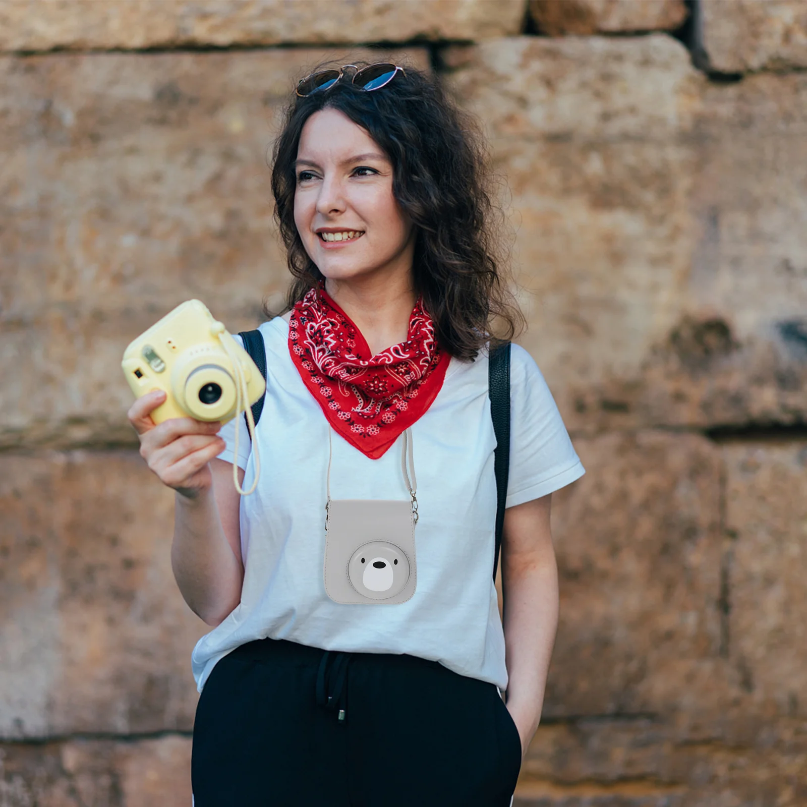 

Camera Carrying Case PU Bag for Instant Mini 9 Gift Shoulder Pouch Easy to Store