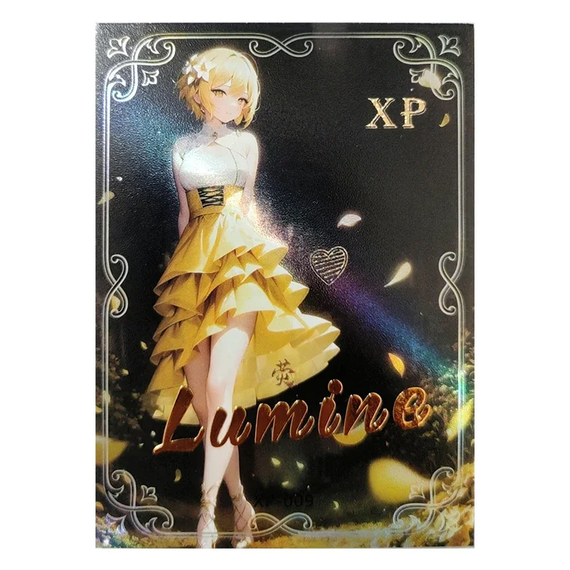 Anime Goddess Story Rare Limited XP Refraction Foil Barbara Fischl Furina Navia Toys for boys Collectible Cards Birthday Present