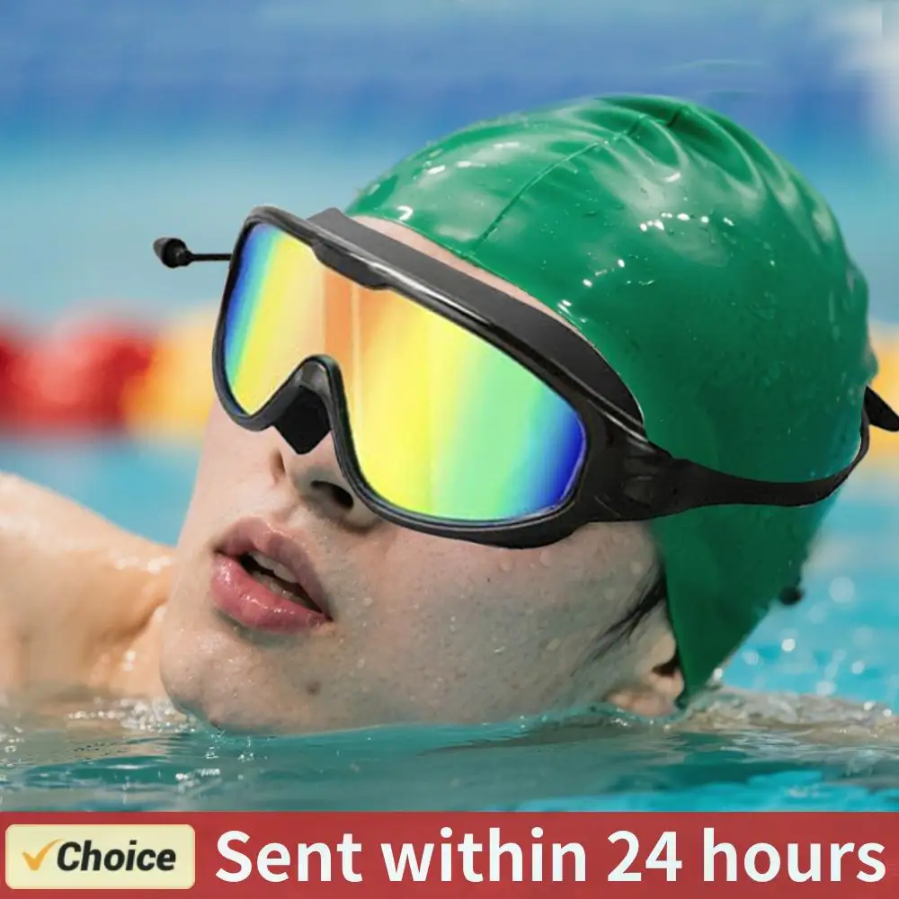 

Противотуманные очки для плавания, защита от ультрафиолета, очки для плавания, водонепроницаемые очки для плавания, регулируемый широкий обзор для тренировок по плаванию