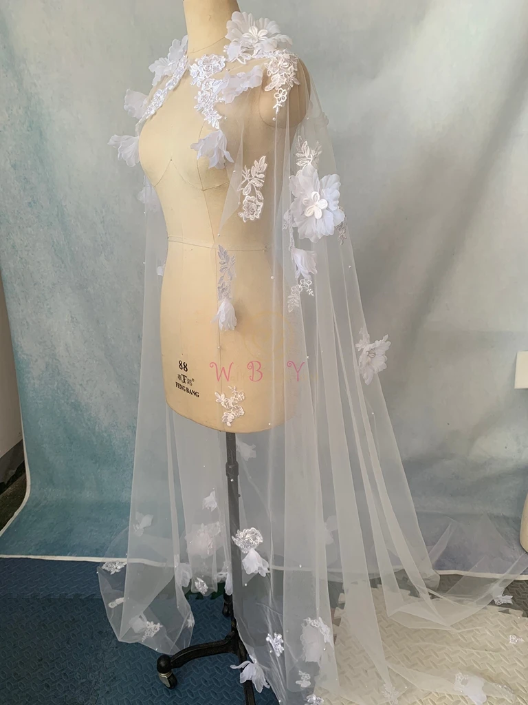 

Кружевные аппликации, цветочный узор, свадебный шаль, пальто для невесты, свадебный плащ, вечерний жилет, накидка для торжественных мероприятий