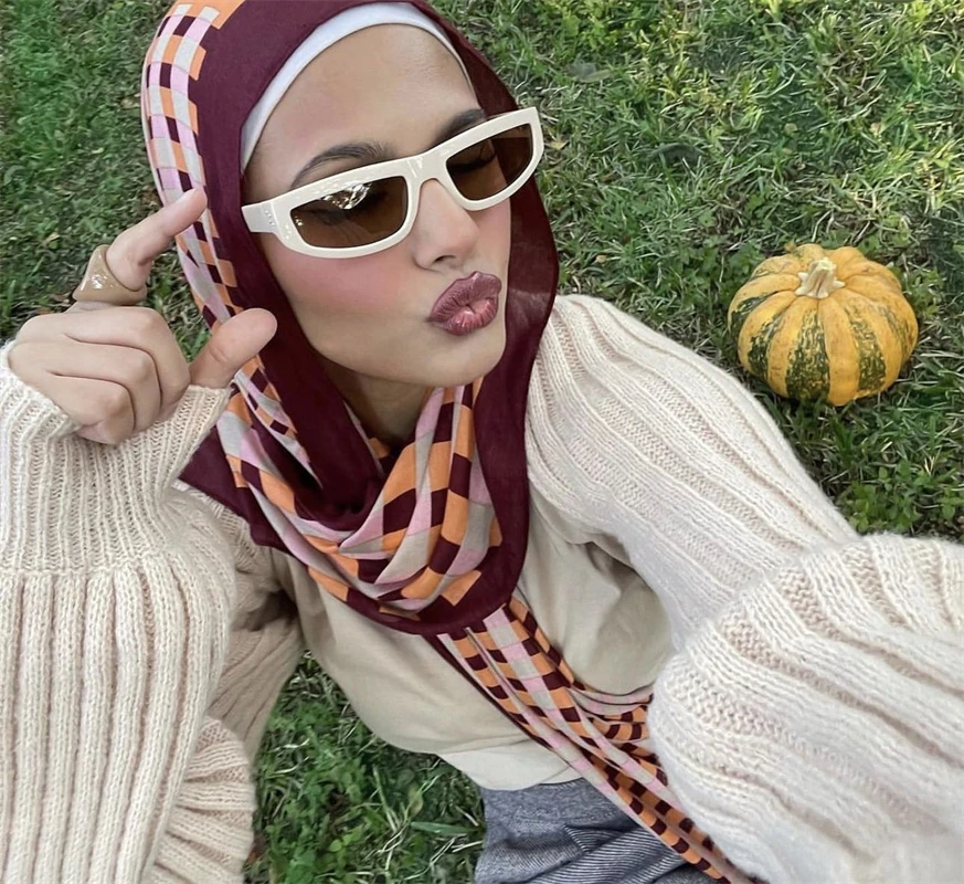 Neue muslimische Modal Hijab Rayon Schals für Frauen Plain Schal große Größe Kopftuch Wraps islamischen Turban Stirnband