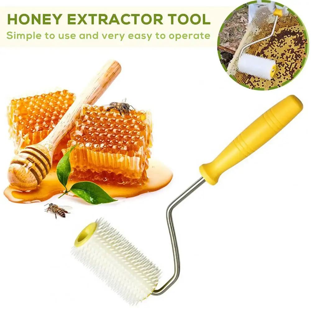 1Pc Honeycomb Decap Needle Roller Efficient Hive Uncapping Needle Roller Honey Extraction Durable Beekeeping Tool for Garden