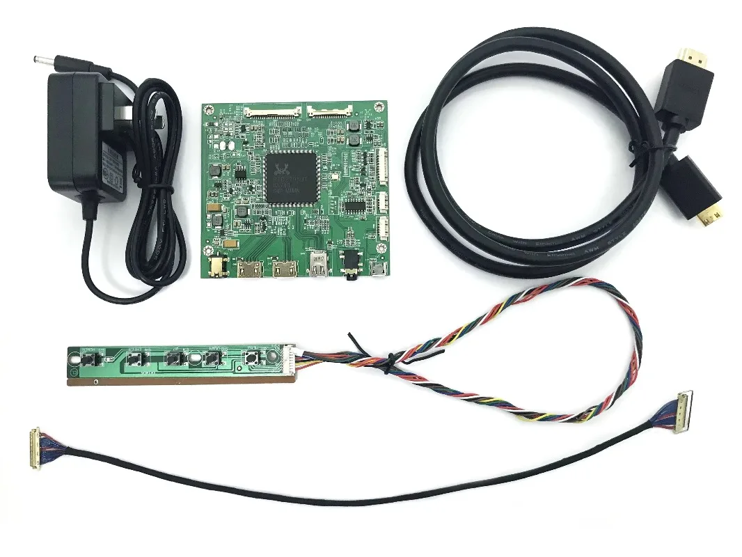 Industrial 4k resolution LCD controller board for 4k high resolution LCD display panel with LCD cable