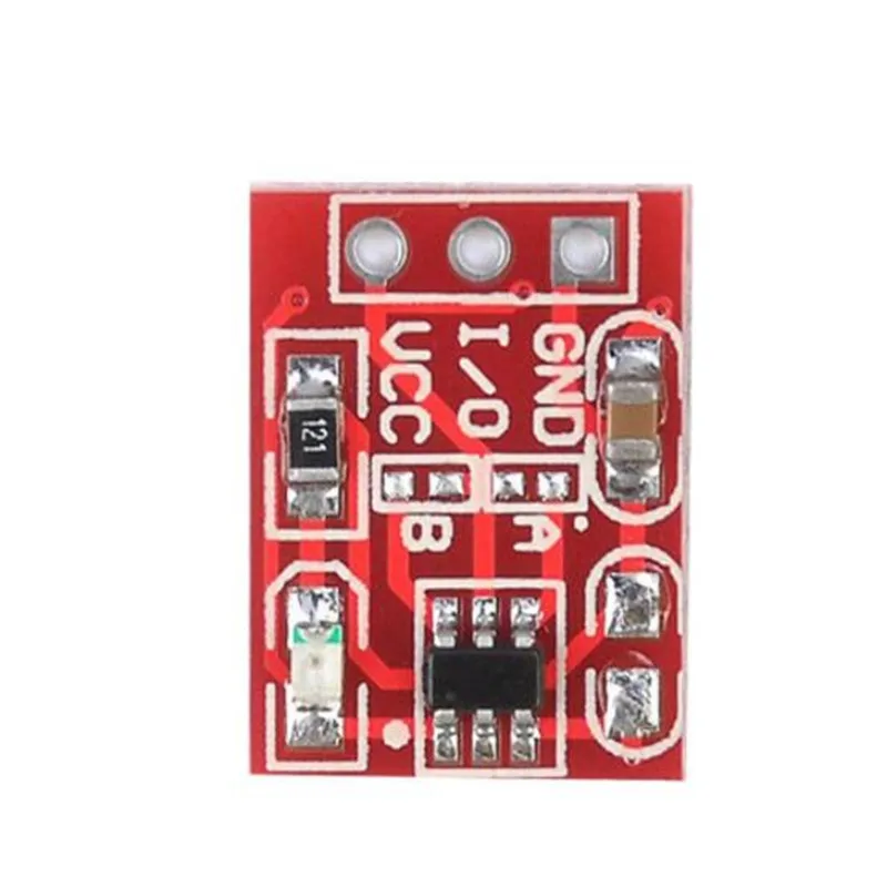 10pcs TTP223 Touch Button Module Capacitor Type One Single Channel Self Locking Touch Switch Sensor 15*11mm 2.5-5.5V