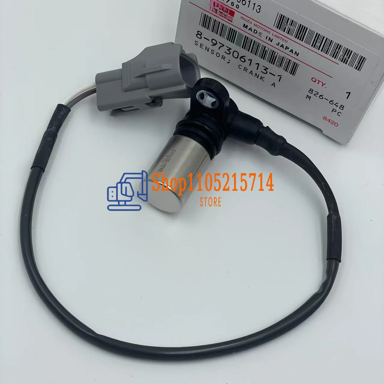 Engine Crankshaft Sensor Fits HINO Excvavtor 4HK1 6HK1 Hitachi ZAX200 ZAX240 ZAX270 8-97306113-1 8973061131 029600-1290