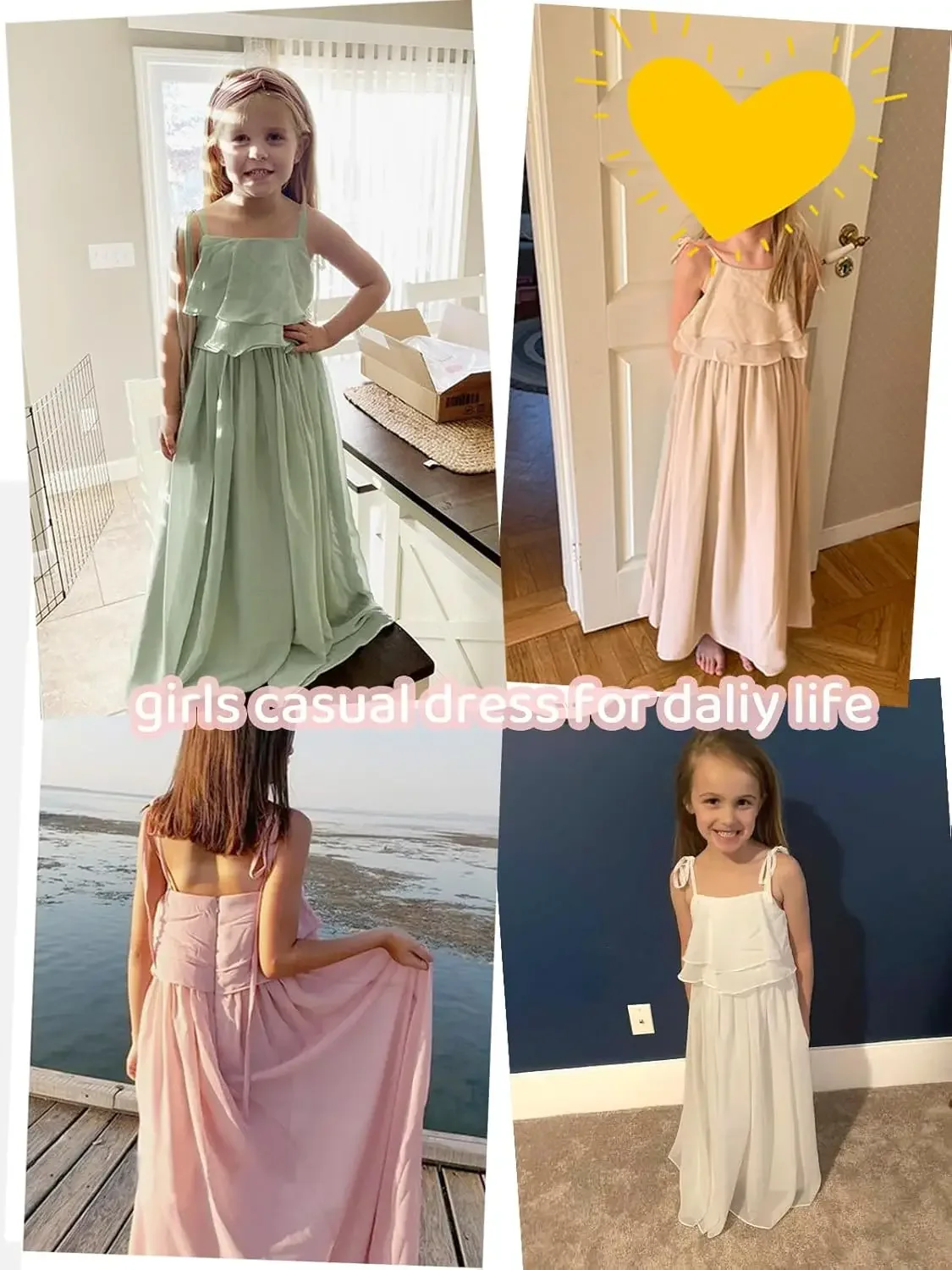 Tule maxi diário meninas vestido de princesa vestido da menina de flor meninas para festa de aniversário de casamento pageant sem mangas chiffon crianças