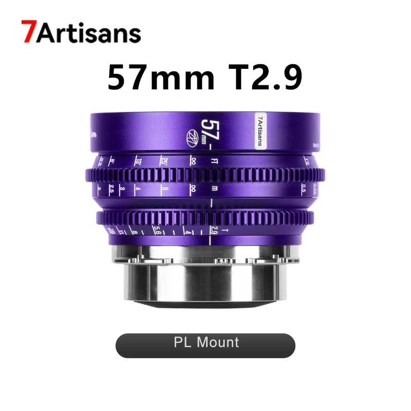 

7artisans 57mm T2.9 Floral Bloom Series Full Frame Manual Prime Lens Art Cine Camera Lens for Photography PL Cinema Lens