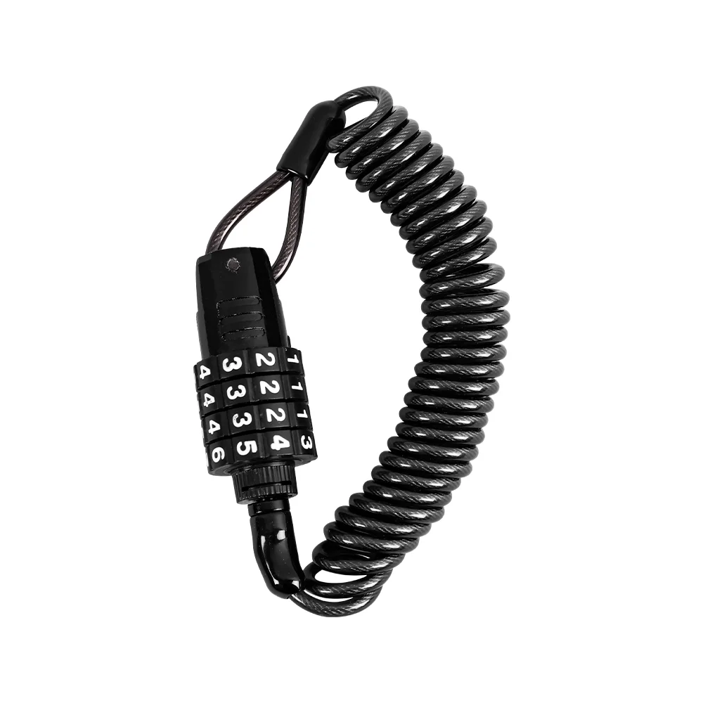 Portable Bicycle Lock Steel Wire Chain Lock Mountain Bike Motorcycle Anti-Theft Password Wire Rope Luggage Helmet Lock