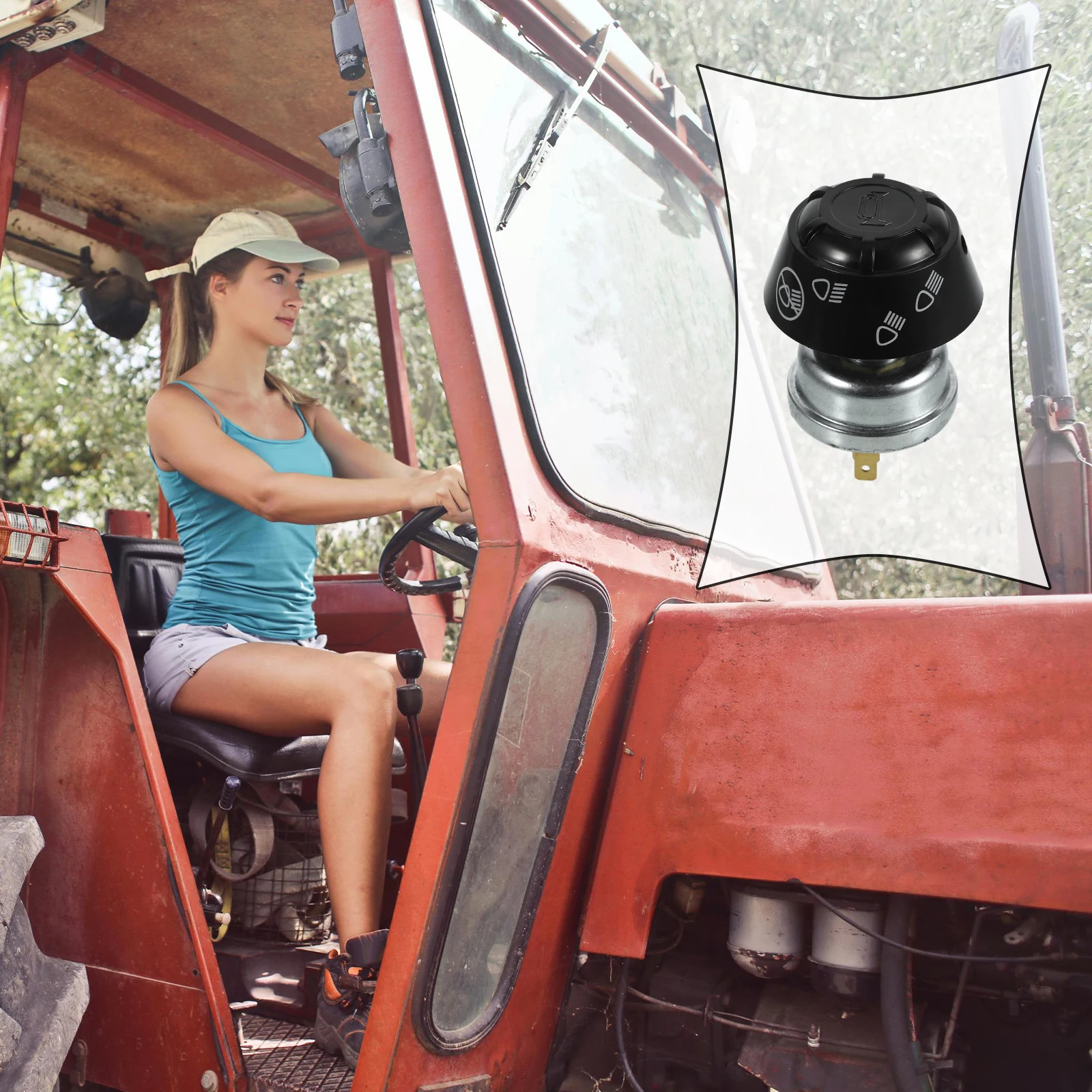 

Tractor Horn Button Switch 1668816M1 1668816M2 1668816M91 Reliable Lightweight Easy Install Car Tractor Replacement Parts