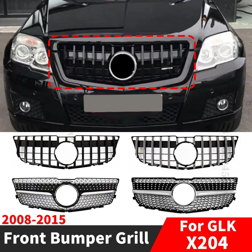 

Facelift Sport Front Hood Grille Racing Bumper Grill For Mercedes Benz GLK X204 2008-2012 2013-2015 Exterior Part Accessories