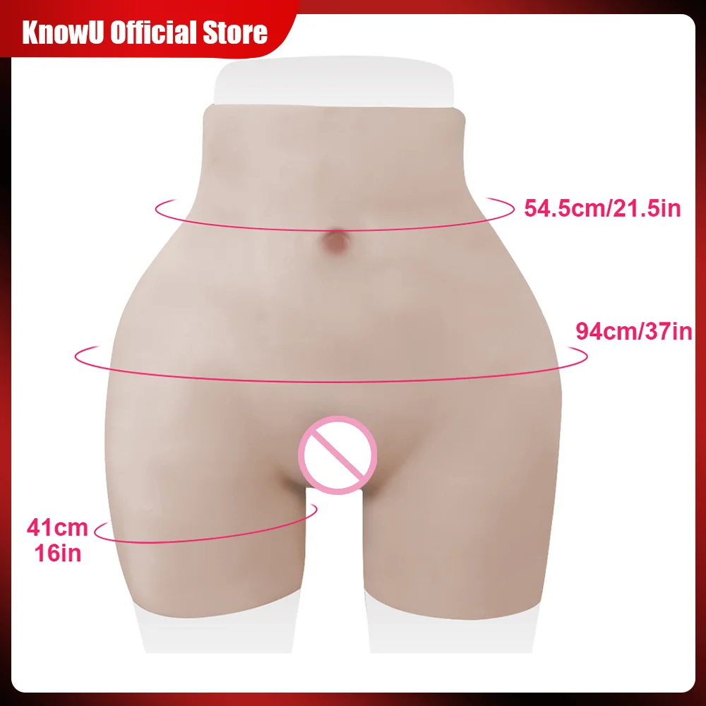 KnowU Silicone Pants Realistic Vagina Enhancer Hip Shorts Cosplay Costumes Artificial Underwear Pantiesfor Cosplay