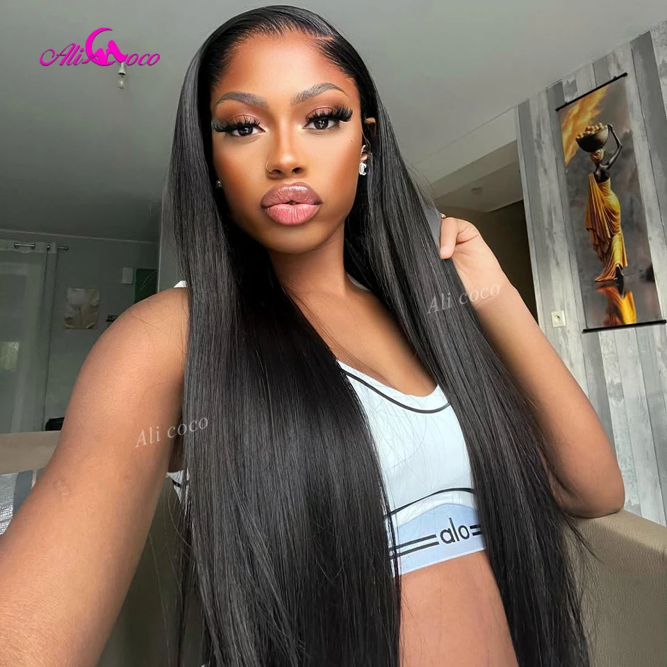 180 الكثافة بورجوندي شعر طبيعي مفرود شعر مستعار مع جذور داكنة 13X6 13x4 الدانتيل شعر مستعار أمامي خصلات الشعر المستعار الإنسان قبل قطعها للنساء