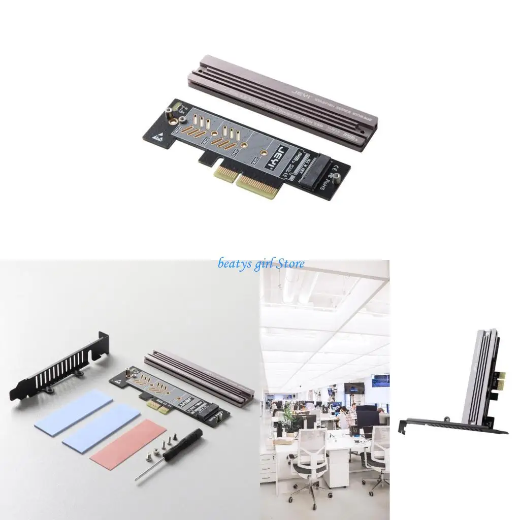 

C7AB SSD Card NVME to PCIE Gen4 Expansion Card M B＆M Transfer for 2230-2280